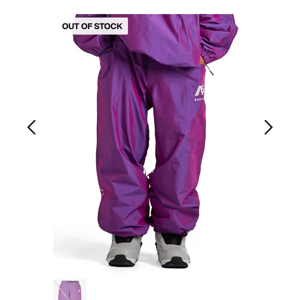 RARE - Burton Prism Violet AG Offspin Pants